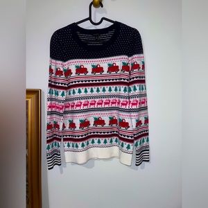 Talbots “ Fair Isle Puff Shoulder Sweater “ 🎄
